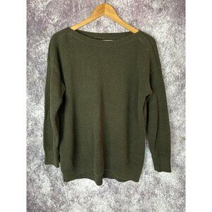 LOFT Ann Taylor Sweater Womens Small Chunky Knit Green Cottagecore Indie Prairie